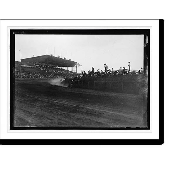 Historic Print, Motorcycle races, Benning, Md., [i.e., Washington, D.C.], 1917, 18" x 24"