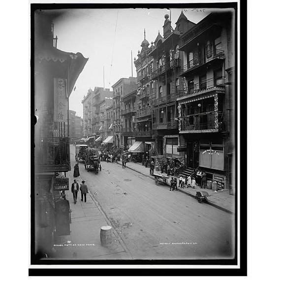 Historic Print, Mott St., New York, 16" x 20"