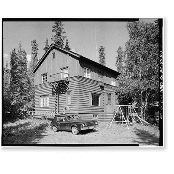 Historic Print, Mount McKinley Headquarters, Employee Residence, McKinley Station, AK - 2, 16" x 20"