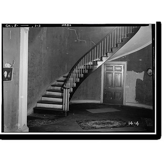 Historic Print, Mount Nebo House, Route 22, Milledgeville vicinity, Baldwin County, GA - 3, 16" x 20"