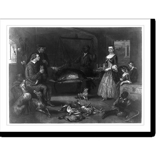 Historic Print, Mount Vernon in the olden time. Washington at 30 years