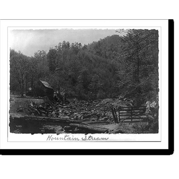 Historic Print, Mountain Stream, 16" x 20"