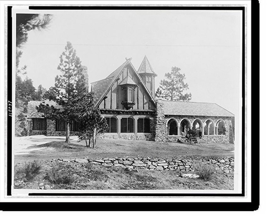 Historic Print, Mountain lodge of Mrs. Paul T. Mayo, Bear Creek Cañon