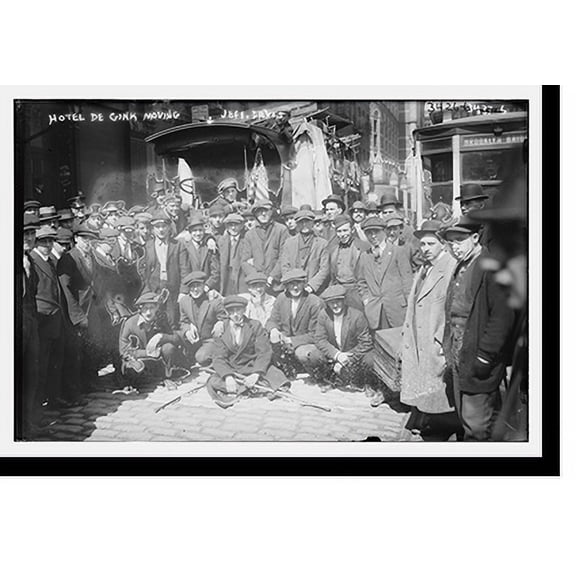 Historic Print, Moving Hotel de Gink . Jeff. Davis, 18" x 24"