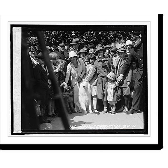 Historic Print, Mr. Coolidge with children, Easter Monday - 4, 16" x 20"