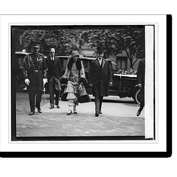 Historic Print, Mr. & Mrs. Coolidge, Wallace wedding, 5/14/24, 18" x 24"