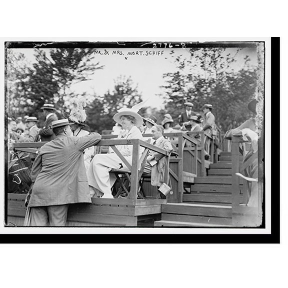 Historic Print, Mr. & Mrs. Mort Schiff, 16" x 20"