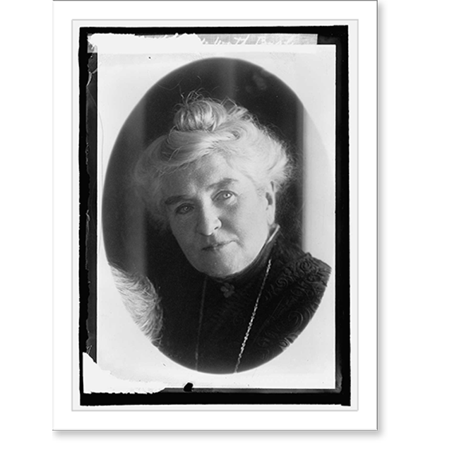 Historic Print, Mrs. Adelaide Worth Bagley, 16" x 20"