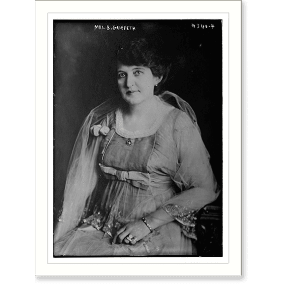 Historic Print, Mrs. B. Griffeth, 16" x 20"