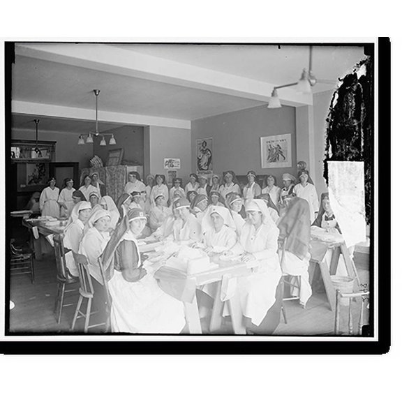 Historic Print, [Mrs. Blair's surgical dressing room], 16" x 20"