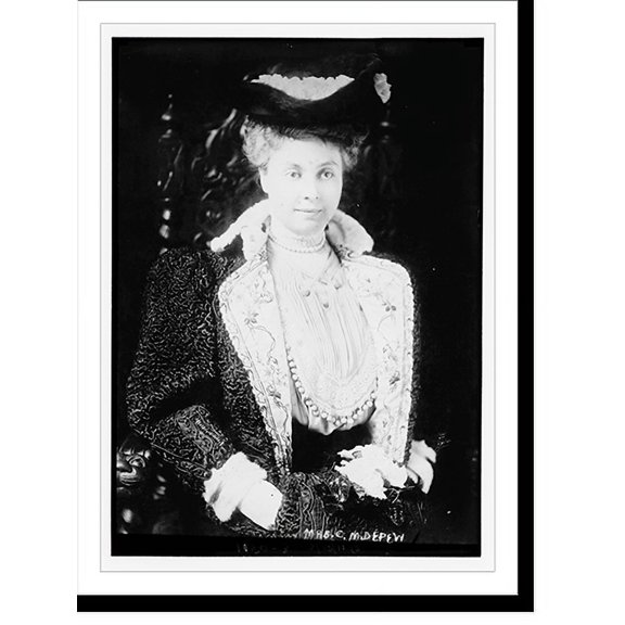 Historic Print, Mrs. C.M. Depew seated, 18" x 24"