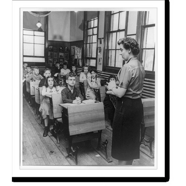 Historic Print, [Mrs. Doris MacDougal, a teacher in the third grade and