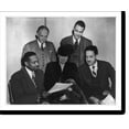 thumbnail image 1 of Historic Print, Mrs. Eleanor Roosevelt and Dr. James McClendon, Board members, chart 1947 program with NAACP executive officers, 18" x 24", 1 of 3