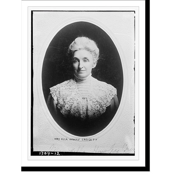 Historic Print, Mrs. Ella Hawley Grossett, 16" x 20"