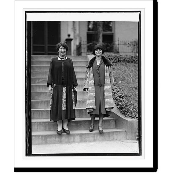 Historic Print, Mrs. Emmeline Pethick-Lawrence & Mrs. Jacob Riis, 10/1/25, 16" x 20"