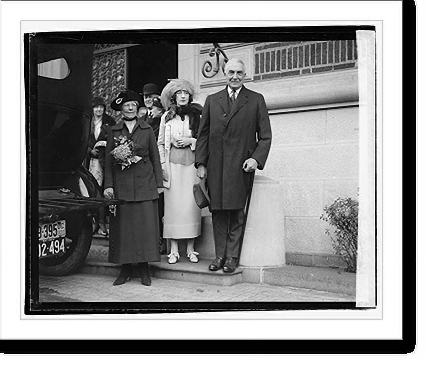 Historic Print, Mrs. Harding, Mrs. McLean & Mr. Harding, 18