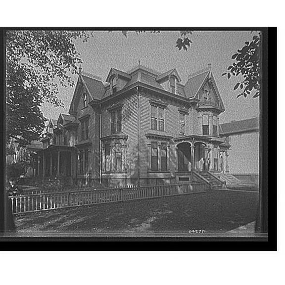 Historic Print, [Mrs. Hubbard residence, corner Second and Joy, Detroit, Mich.], 16" x 20"