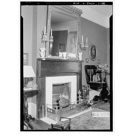 Historic Print, Mrs. Hugh Foster House, 201 Kennon Street, Union Springs, Bullock County, AL - 11, 16" x 20"