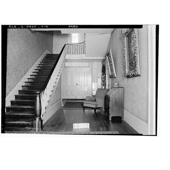 Historic Print, Mrs. Hugh Foster House, 201 Kennon Street, Union Springs, Bullock County, AL - 4, 18" x 24"