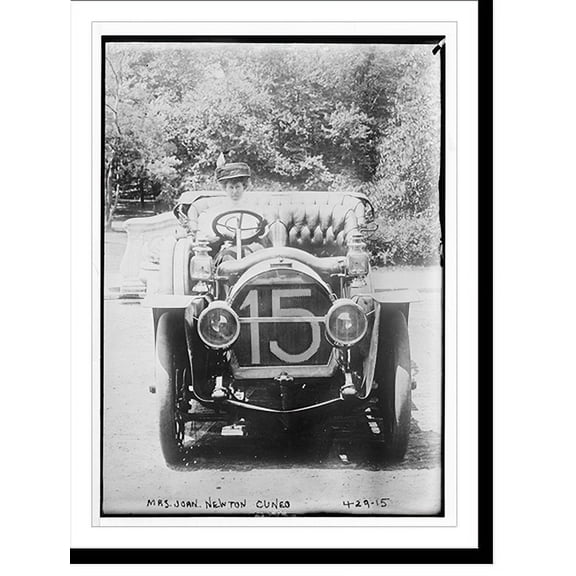 Historic Print, Mrs. John Newton in Cuneo, auto, 18" x 24"