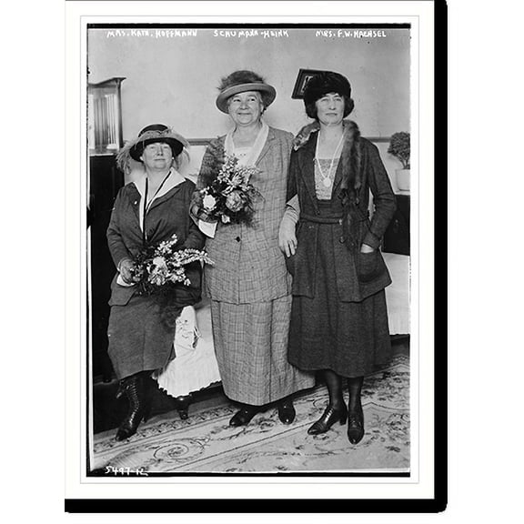 Historic Print, Mrs. Kath. Hoffmann, Shumann - Heink, Mrs. F.W. Haensel, 16" x 20"