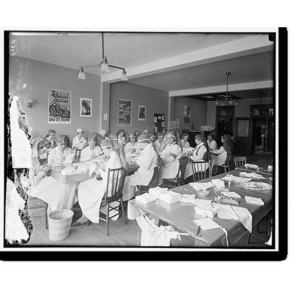 Historic Print, Mrs. M. Blair's surgical dressing room, 18" x 24"