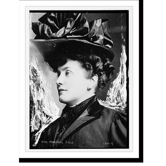 Historic Print, Mrs. Marshall Field, portrait bust, 16" x 20"