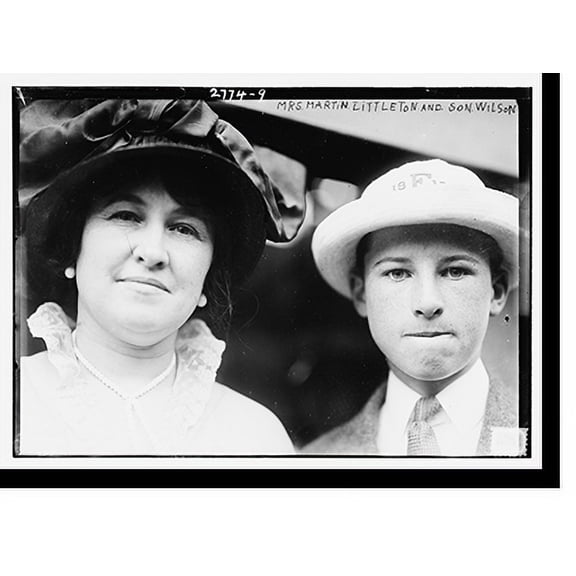 Historic Print, Mrs. Martin Littleton and son Wilson, 18" x 24"