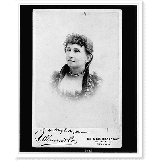 Historic Print, [Mrs. Mary E. Bryan, head-and-shoulders portrait, facing left].Ullman & Co., New York., 18" x 24"