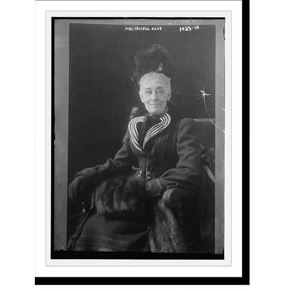 Historic Print, Mrs. Russell Sage seated, 16" x 20"