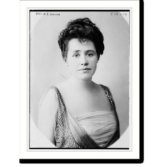 Historic Print, Mrs. W.B. Schiller, 16" x 20"
