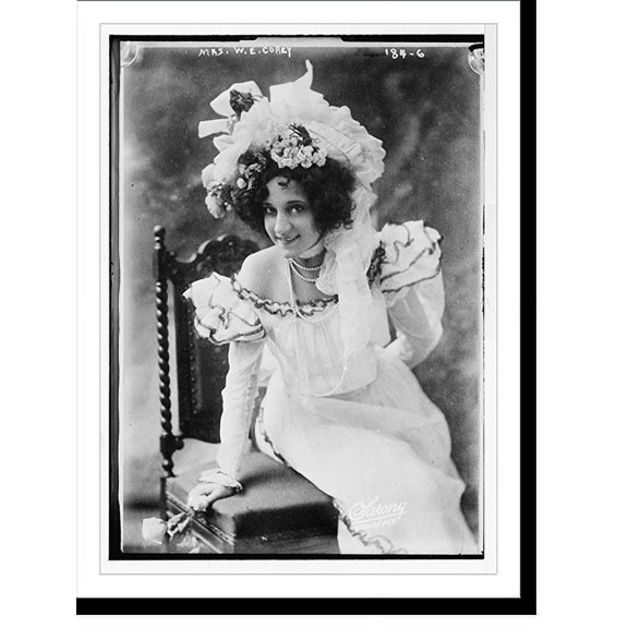 Historic Print, Mrs. W.E. Corey, Sarony.Sarony, 18" x 24"