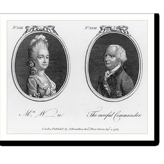 Historic Print, Mrs. W-n [and] the careful commander, 16" x 20"