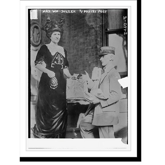 Historic Print, Mrs. Wm. Sulcer & Parcel Post, 16" x 20"