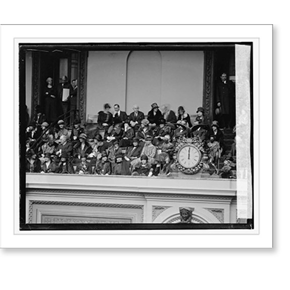 Historic Print, Mrs. Woodrow Wilson & Miss Margaret Wilson at memorial services, 16" x 20"