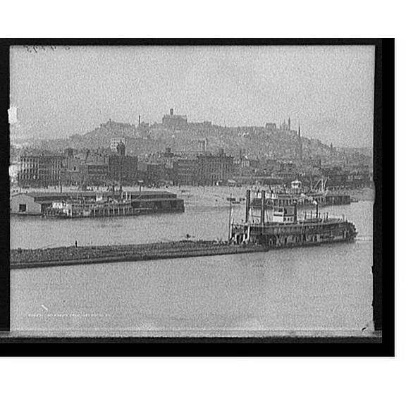 Historic Print, Mt. Adams from Covington, Ky., 16" x 20"