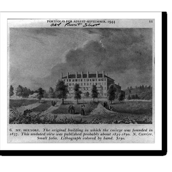 Historic Print, Mt. Holyoke [Hadley, Mass.], 18" x 24"
