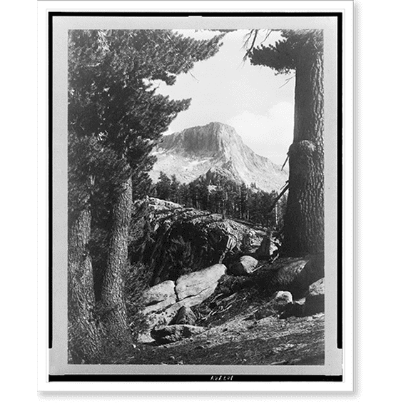 Historic Print, [Mt. Silliman, California], 16" x 20"