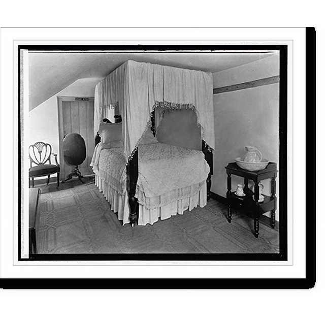 Historic Print, Mt. Vernon, [Virginia], No. Carolina room, 16" x 20