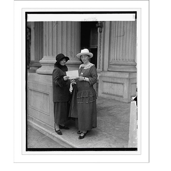 Historic Print, Muna Lee & Frau Louise Schroeder at Int. Par. Union, 10/2/25, 16" x 20"