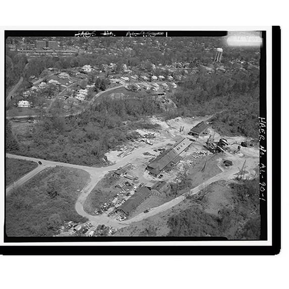 Historic Print, Muscoda Red Ore Mining Community, Bessemer vicinity, Jefferson County, AL, 18" x 24"