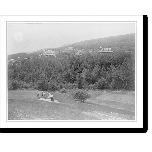 Historic Print, N.Y. - Catskill Mountains - Sunset Park from the golf links, 16" x 20"