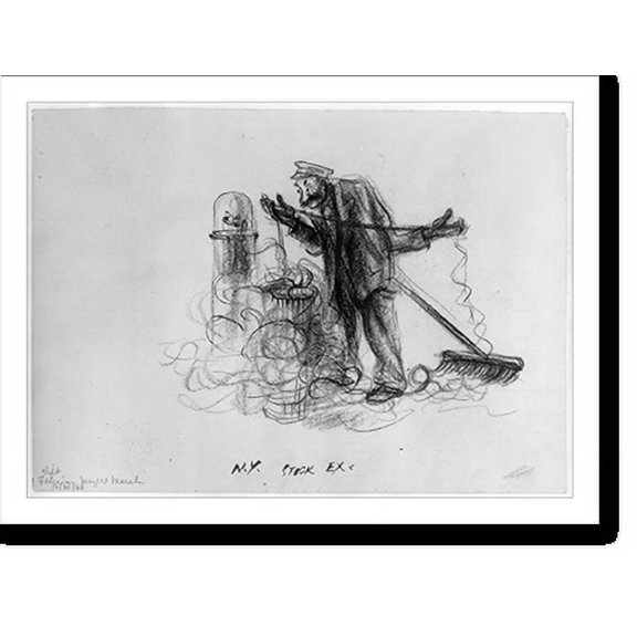 Historic Print, N.Y. Stock Ex., 16" x 20"