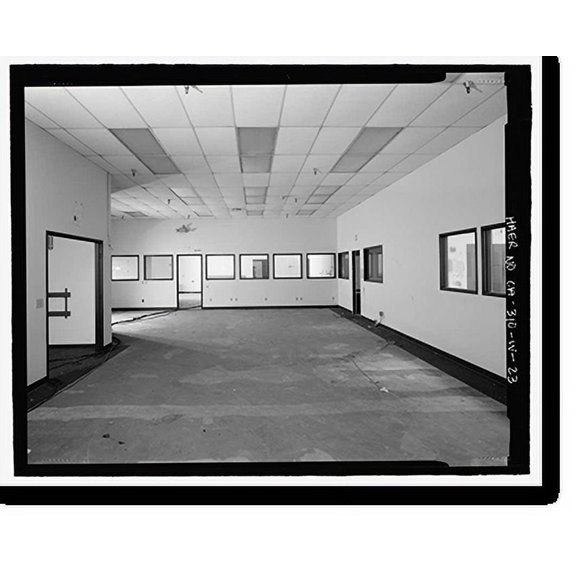 Historic Print, NASA Industrial Plant, Systems Integration & Checkout Facility, 12214 Lakewood Boulevard, Downey, Los Angeles County, CA - 23, 18" x 24"