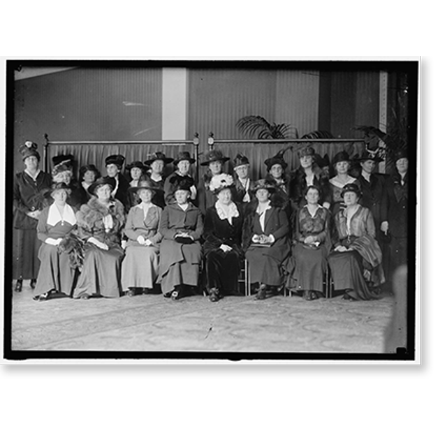 Historic Print, NATIONAL LEAGUE FOR WOMEN'S SERVICE. SEATED MRS. IRA
