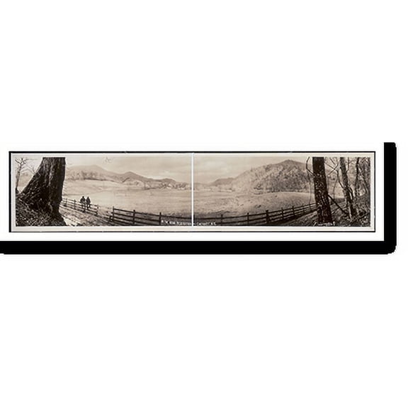 Historic Print, NC 1909 Indian reservation, Cherokee PHOTO, Width 11" x Length 49"