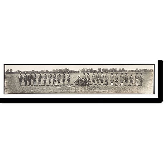 Historic Print, NE Nebraska National Guard 1 1917 PHOTO, Width 11" x Length 49"