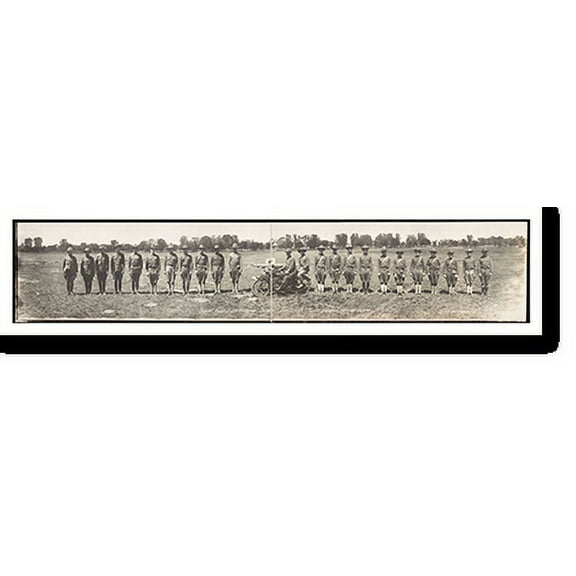 Historic Print, NE Nebraska National Guard 1 1917 PHOTO, Width 7" x Length 36"