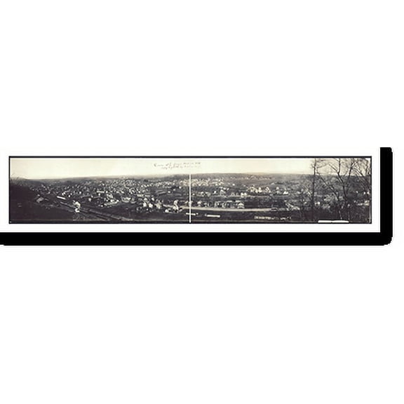 Historic Print, NJ Dover, from Grams Hill 1907 PHOTO, Width 7" x Length 36"