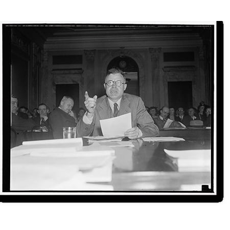 Historic Print, NLRB Chairman tells Senate that restrictions on Wagner Act will deprive labor of liberties. Washington, D.C., April 18. NLRB Chairman J., 16" x 20"